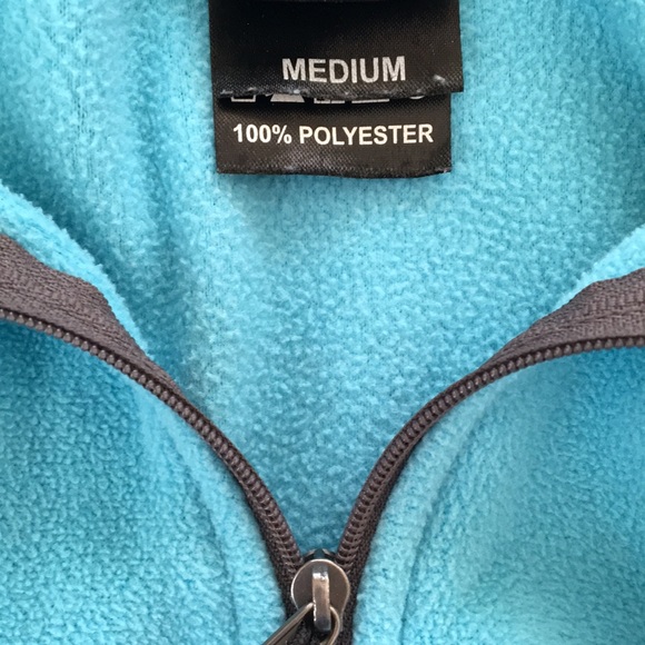 Blue Fuzzy Quarter Zip - Picture 2 of 2